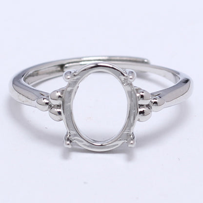 Frame Open Mouth Autumn Copper Alloy Electroplating Sier Rings
