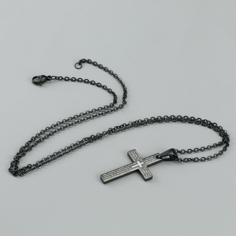 Men's Stainless Steel Cross Jewelry Ornament Accessories Pendants