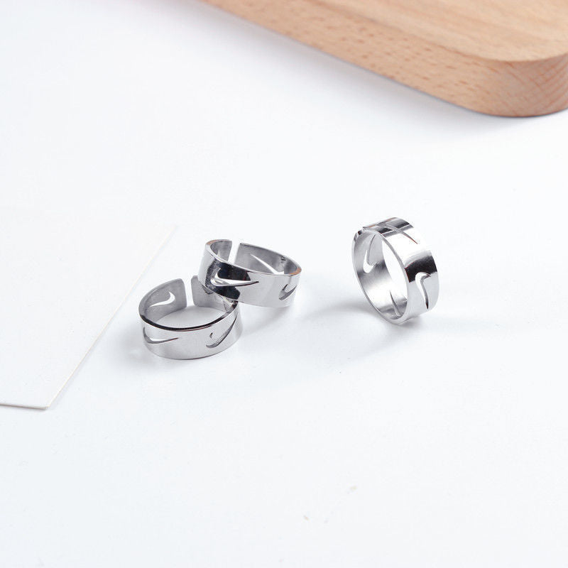 Women's & Men's Hipster Hook Personality Minimalist Hip Hop Rings