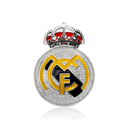 Football Club Badge Colorful Oil Fans Pendants