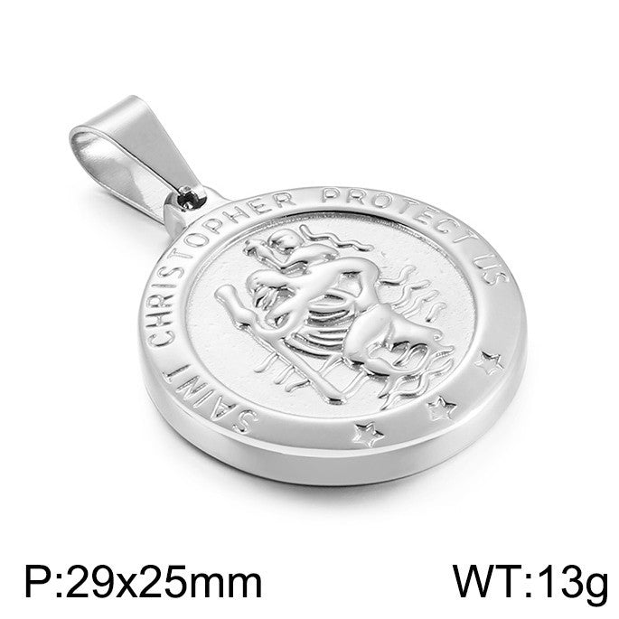 Men's Fashion Personality Stainless Steel Titanium Simple Pendants