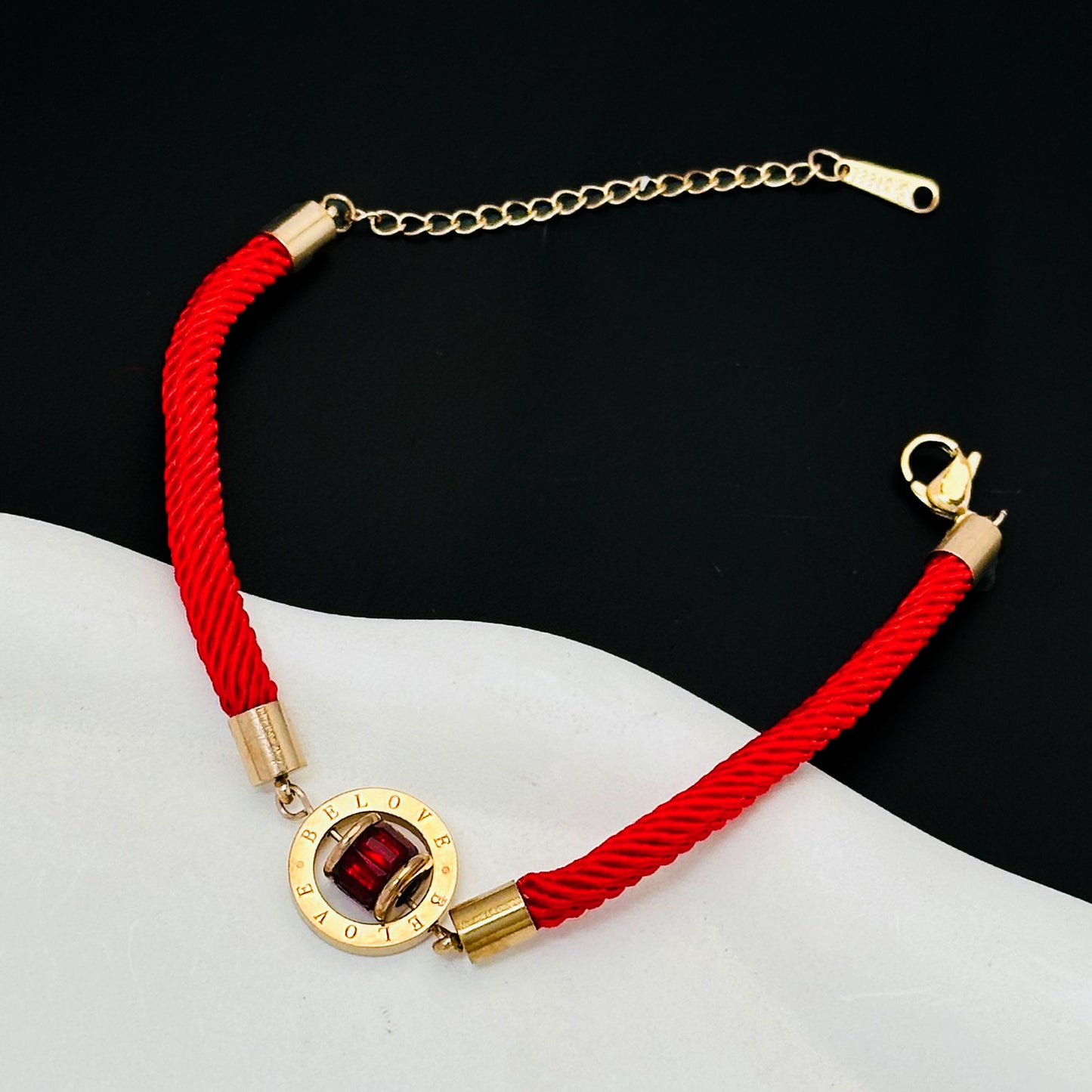 Woven Red Rope Roman Diamond Double Auspicious Fashion Bracelets