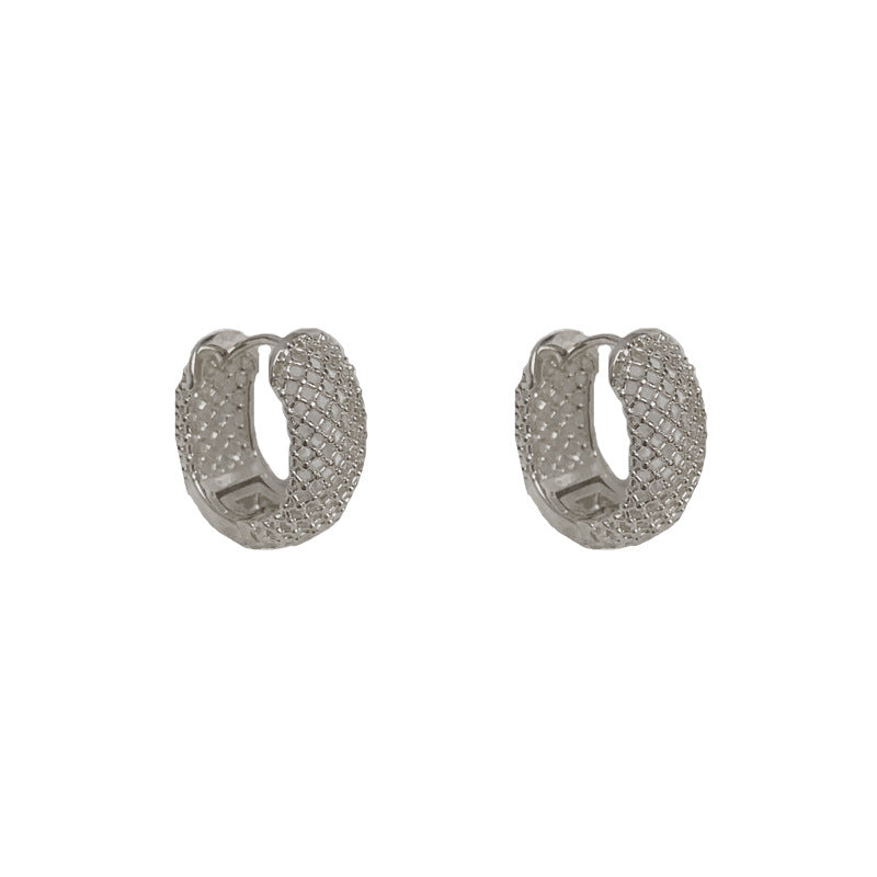 Fashion Design Simple Metal Hollow Ear Earrings