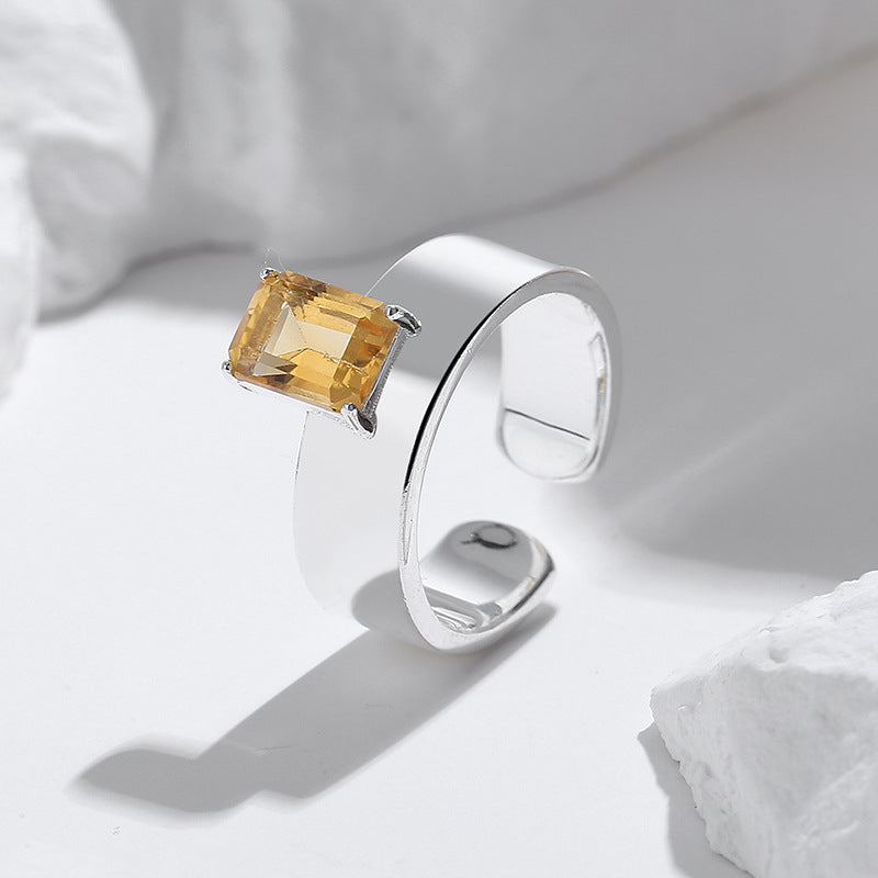 Sterling Sier Natural Citrine Does Not Fade Niche No Rings