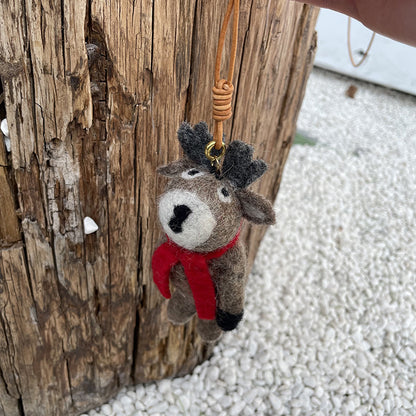 Handmade Wool Felt Niche Fashionable Cute Bear Necklaces