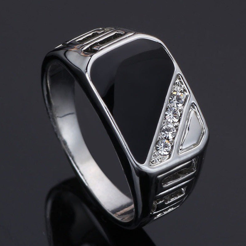 Classic Square Fashion Man's Hand Jewelry Rings