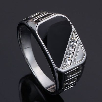 Classic Square Fashion Man's Hand Jewelry Rings