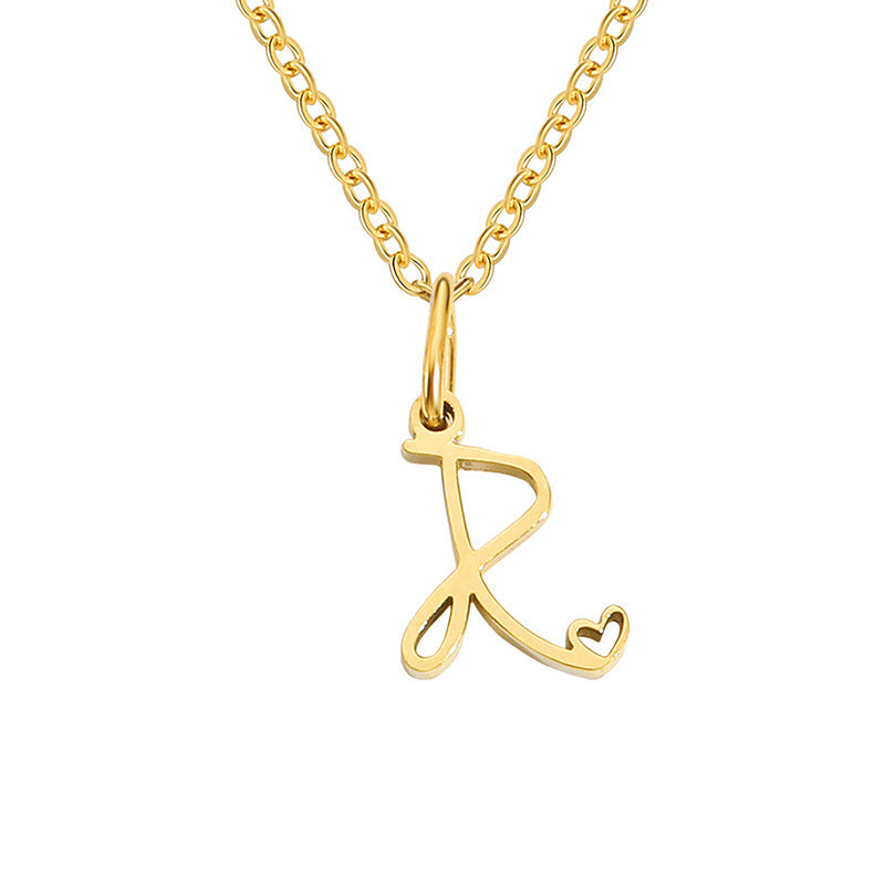 Letter Female Personalized Minority Clavicle Chain Pendants