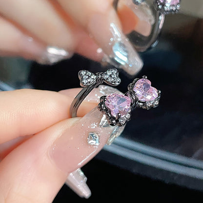 Series Open Full Rhinestone Zircon Fashion Rings