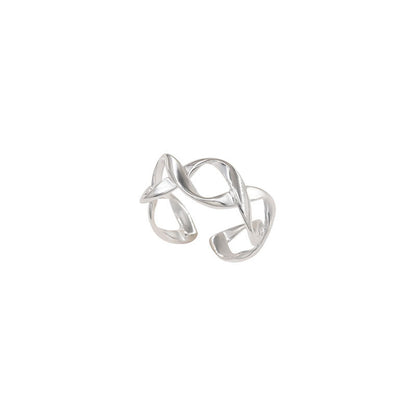 Women's Sterling Sier Niche Design Minimalist Style Rings