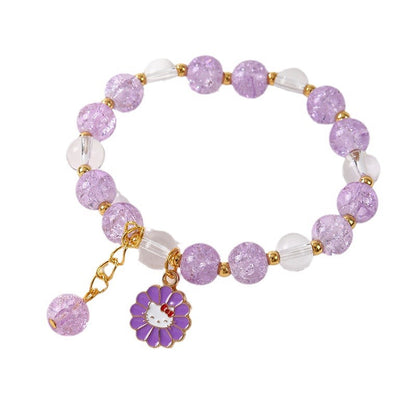Niche Design Couple Female Colored Glaze Bracelets