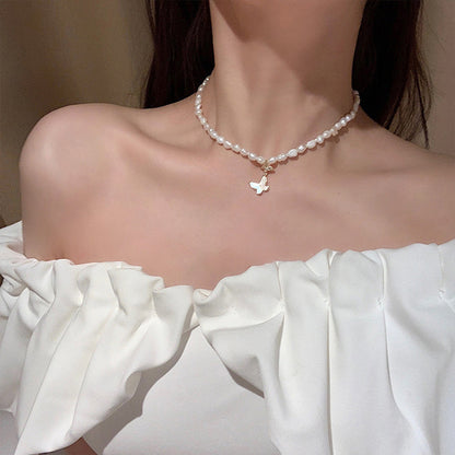 Freshwater Pearl Female Summer Dignified Sense Necklaces