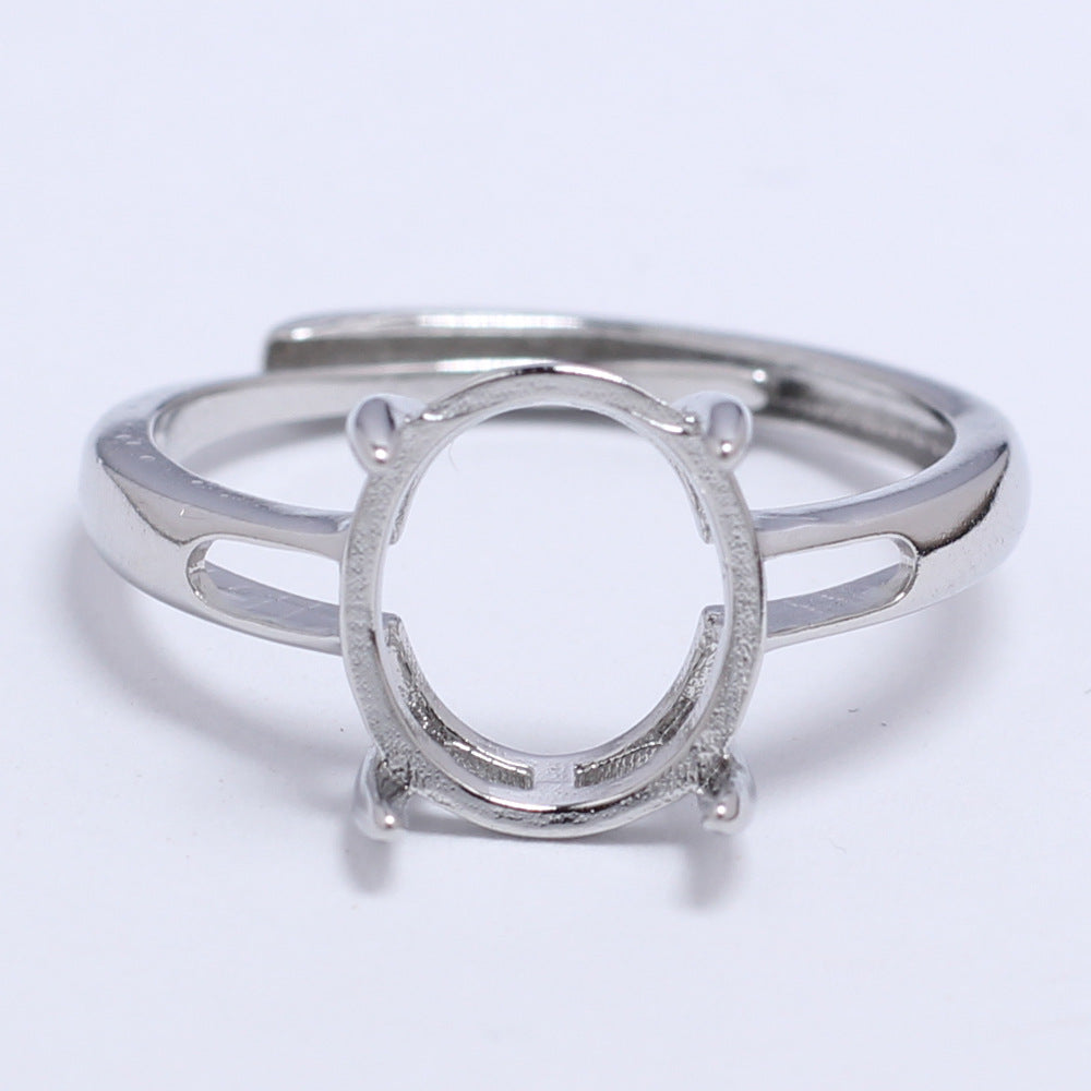 Frame Open Mouth Autumn Copper Alloy Electroplating Sier Rings