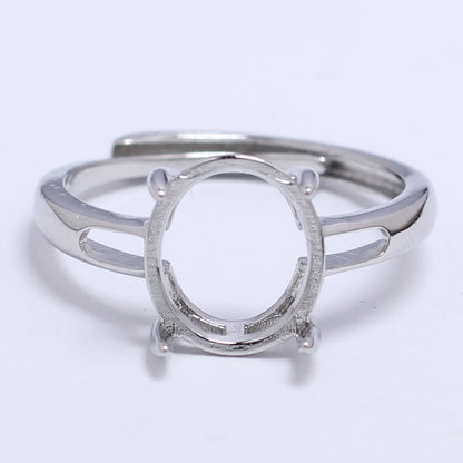Frame Open Mouth Autumn Copper Alloy Electroplating Sier Rings