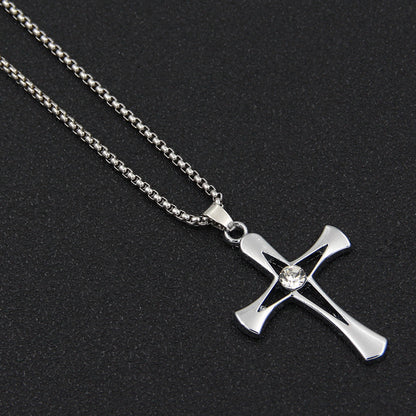 Men's Chain Hip Hop Style Titanium Steel Couple Necklaces