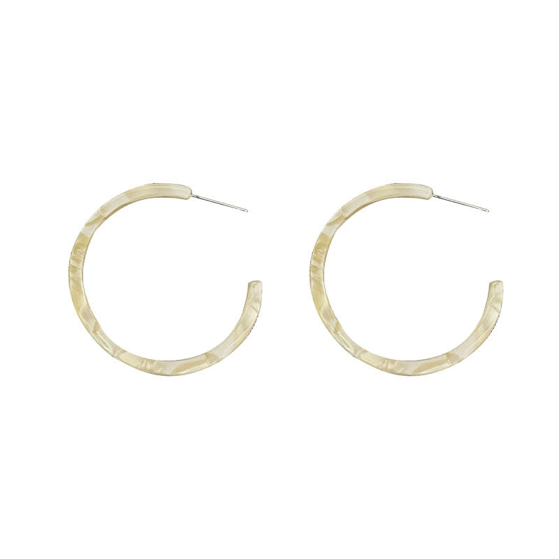 Simple Large Circle Female Advanced Ear Earrings