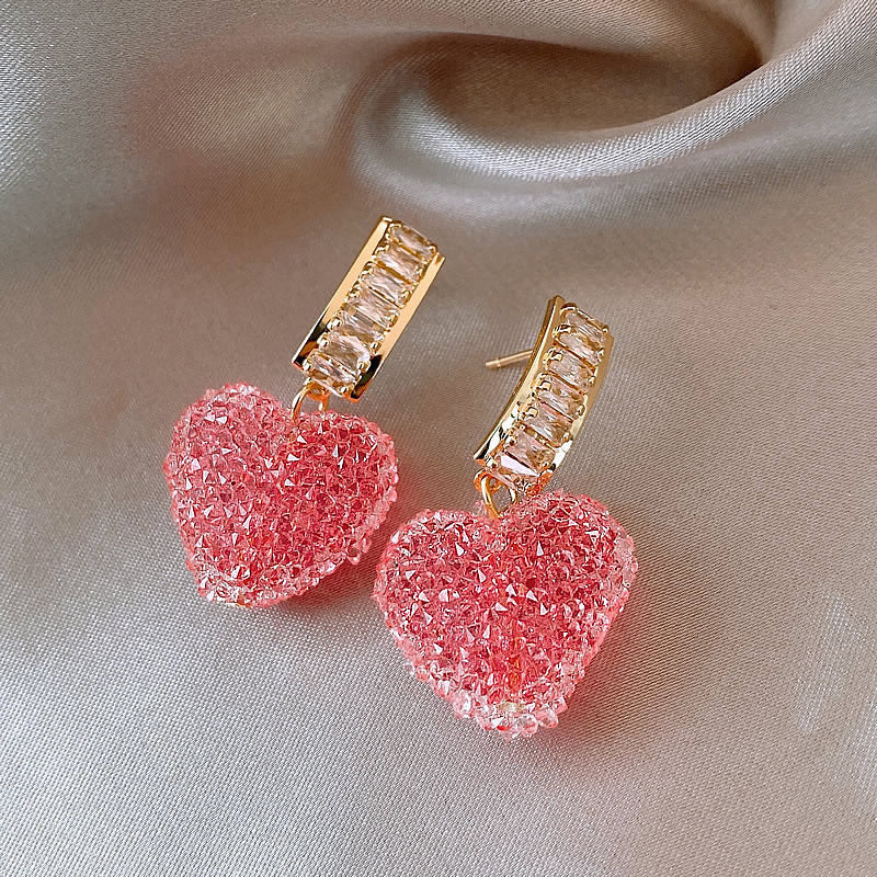 Love Granulated Sugar Ear Elegant High Earrings