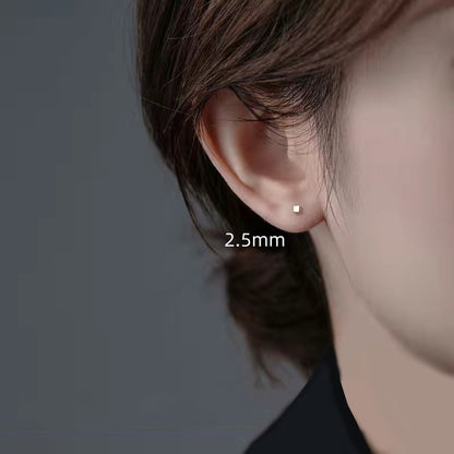 Women's Square Ear Trendy High-grade Elegant Simple Earrings