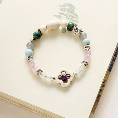 Ceramic Ornament Fashion Flower Glaze Beads Casual Bracelets