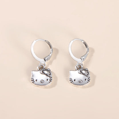 Women's Cartoon Cat Fashion Bohemian Vintage Alloy Necklaces