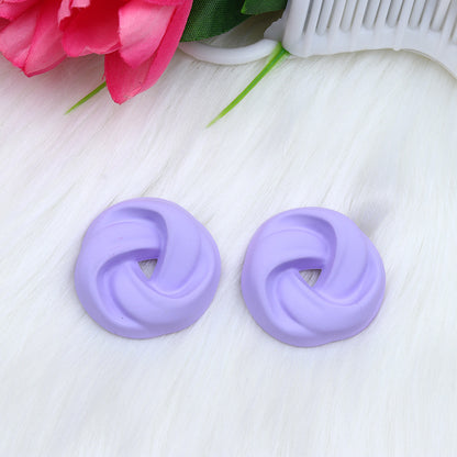 Women's Three-dimensional Spray Paint Fashion Korean Style Earrings