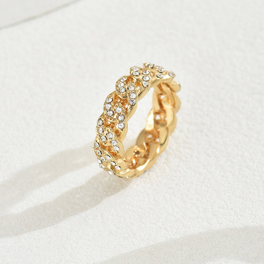 Female Versatile High Sense Cross Cord Rings
