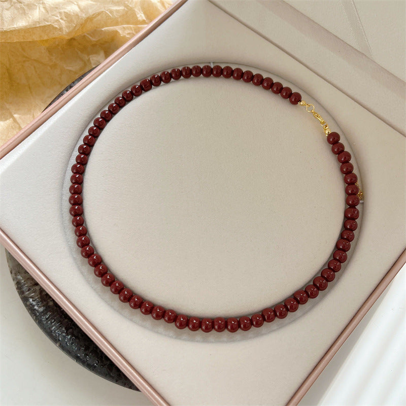 Beaded Female Retro Affordable Luxury Niche Necklaces