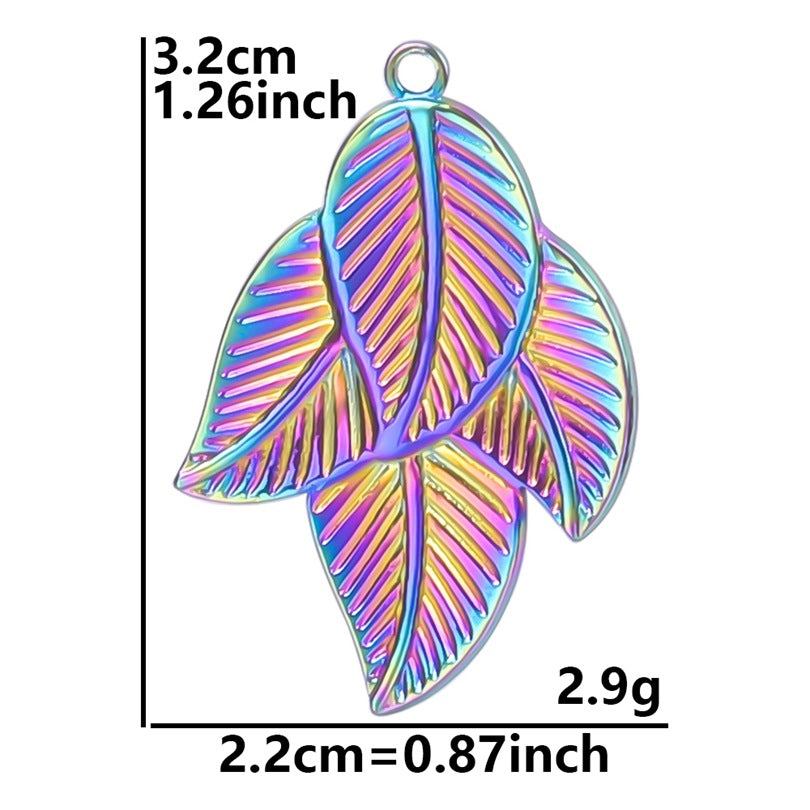 Steel Leaves Ornaments Accessories Light Luxury Necklaces