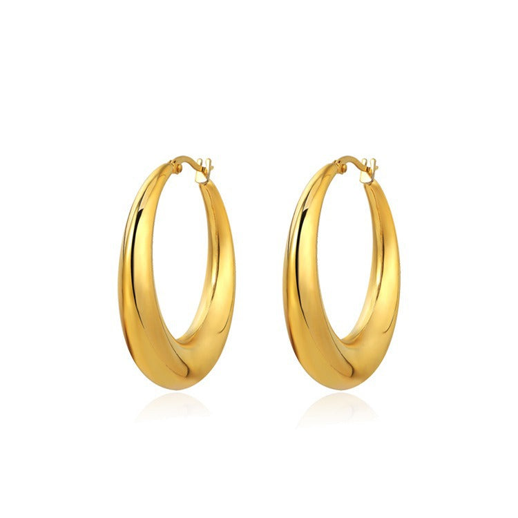 Female Simple Graceful Niche Design Light Earrings