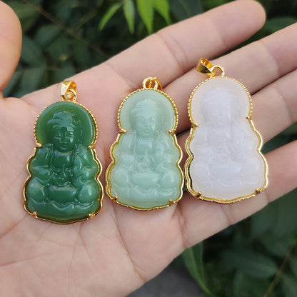 Women's & Men's Imitation Jade Ethnic Style Couple Sweater Pendants