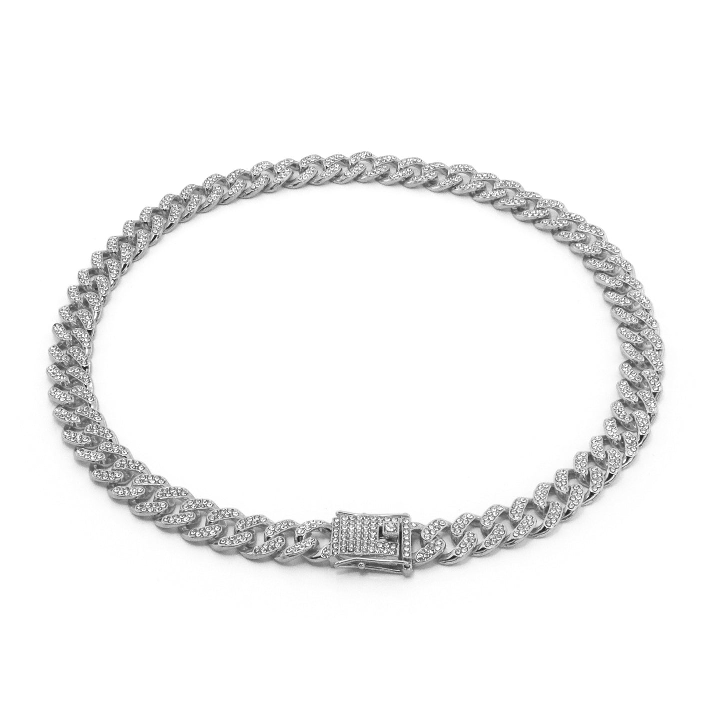 Men's Cuba Drill Chain Full Diamond Trendy Necklaces