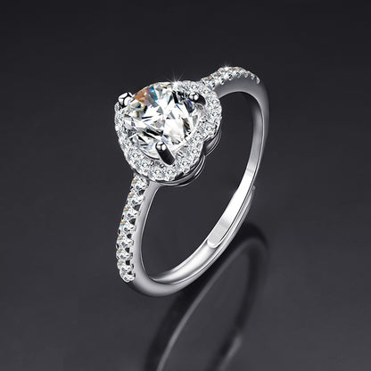 Moissanite Female Live Streaming On Opening Rings