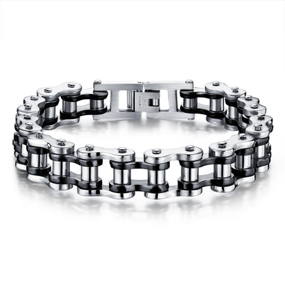 Men's Ornament Stainless Steel Rock Personality Motorcycle Bracelets