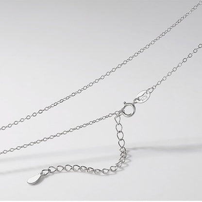 Sterling Sier Cross Chain Clavicle Electroplated Necklaces