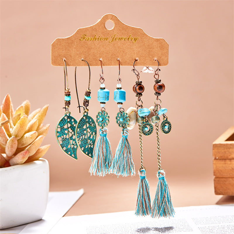Ethnic Style High-grade Bohemian Vacation Hollow Rings