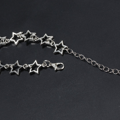 Women's & Men's Hollow Pentagram Fashion Star Gothic Alloy Bracelets