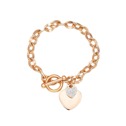 Design Rose Gold Plated Titanium Steel Bracelets