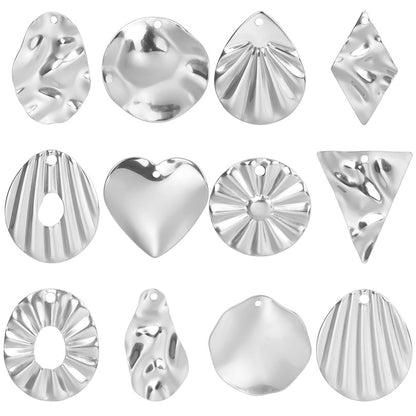Colorful Vacuum Plating Stainless Steel Geometric Spacer Pendants