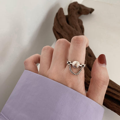 Women's Index Finger Sterling Sier Fashion Personality Retro Rings