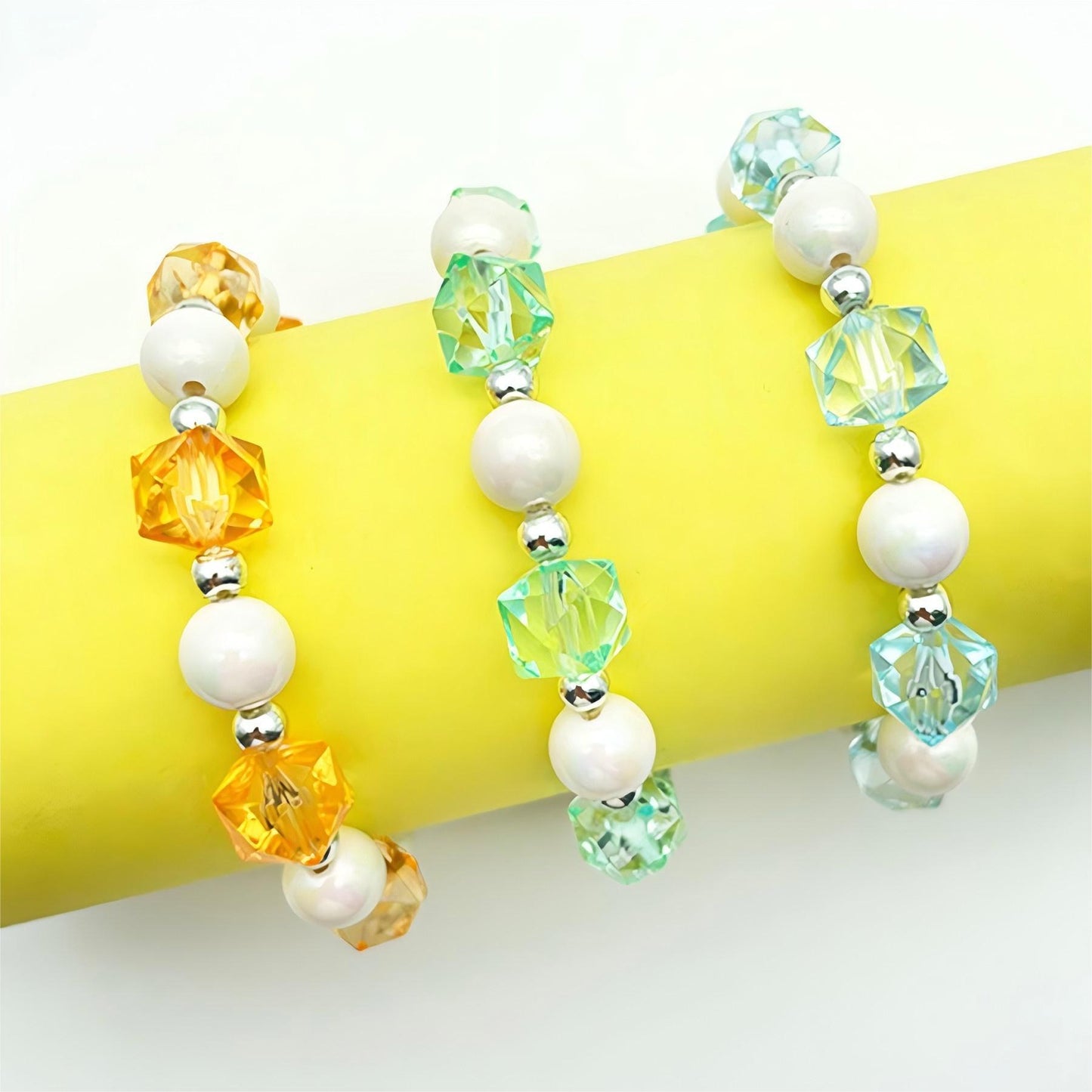 High-grade Large Pearl Crystal Irregular Accessories Bracelets