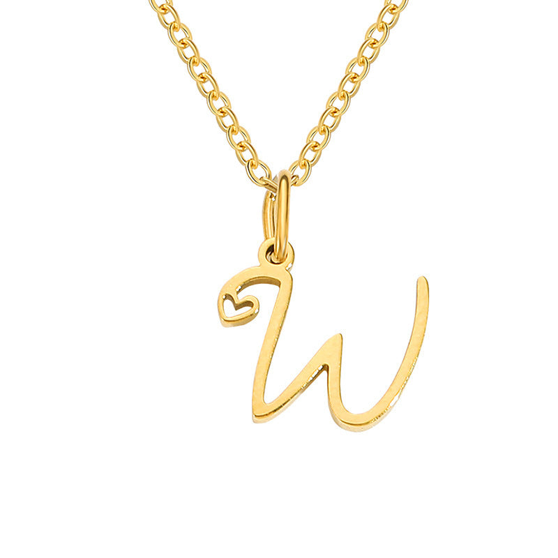 Letter Female Personalized Minority Clavicle Chain Pendants