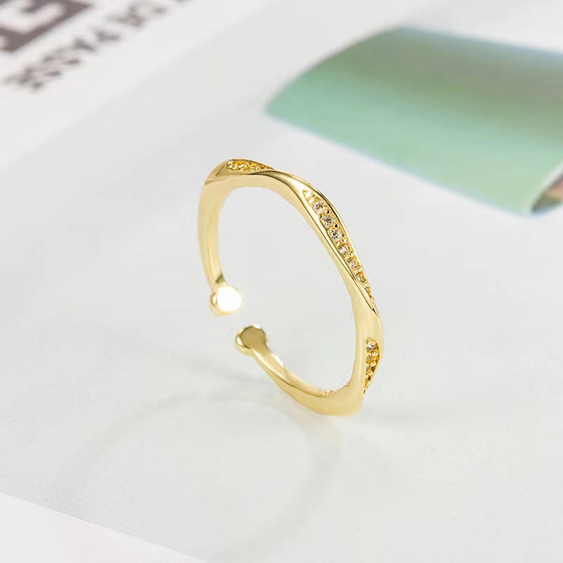 Female Design Niche Fashion Personality Adjustable Rings