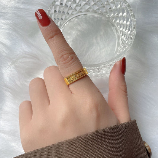 You For Lifetime Titanium Steel Gold Rings