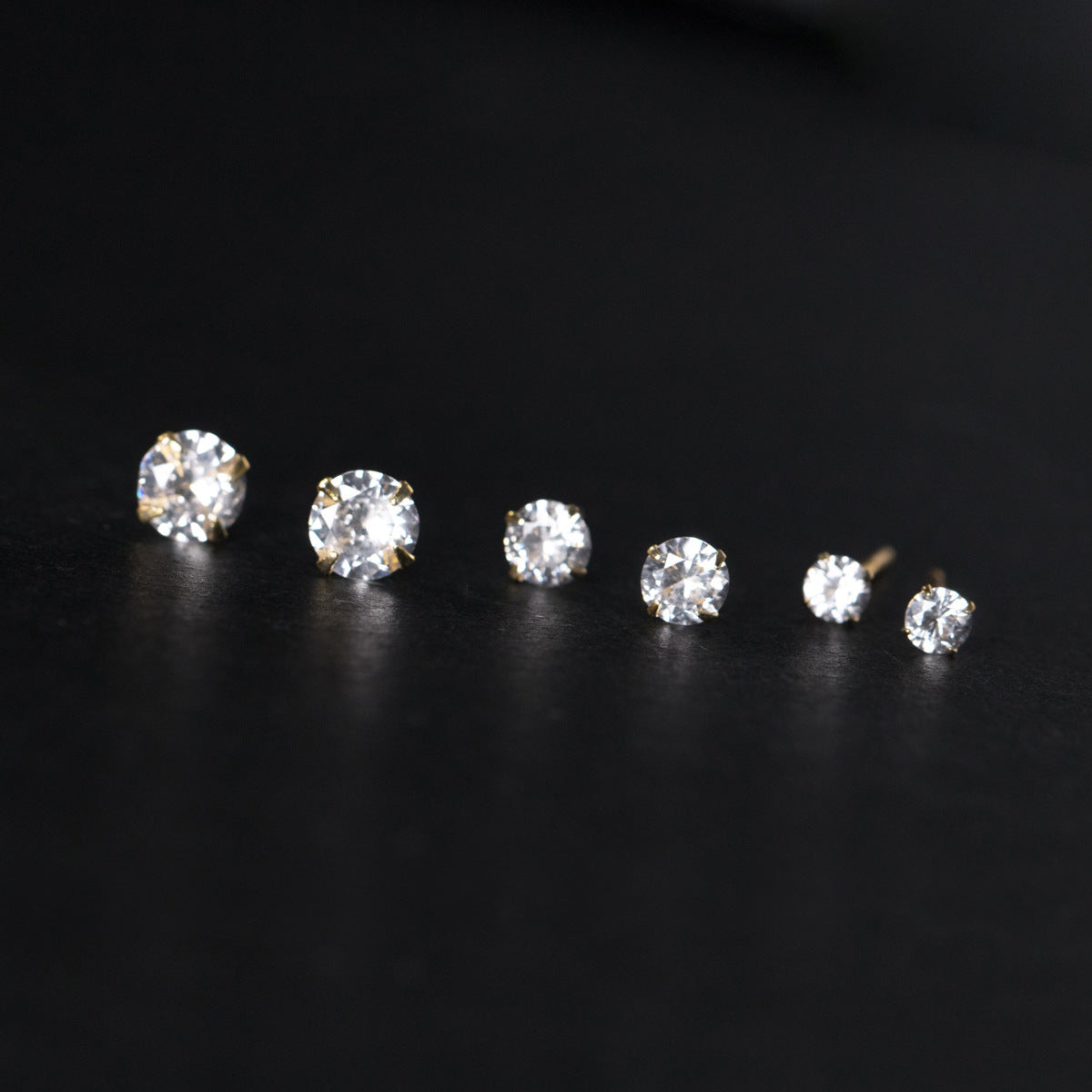 Women's Sier Simple Design High-grade With Diamonds Earrings