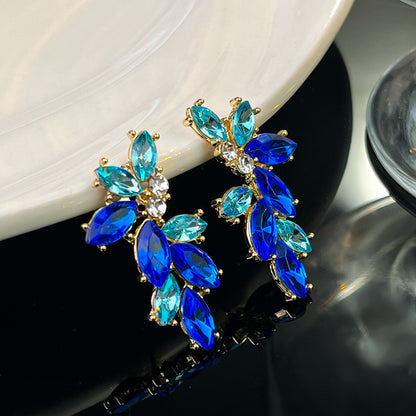 Design Elegant Flower Light Luxury High Earrings