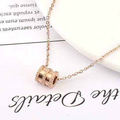 Women's Gold Small Waist Titanium Steel Accessories Korean Simple Mori Necklaces