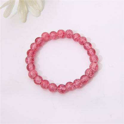 Style Graceful Cute Solid Color Crystal Bracelets