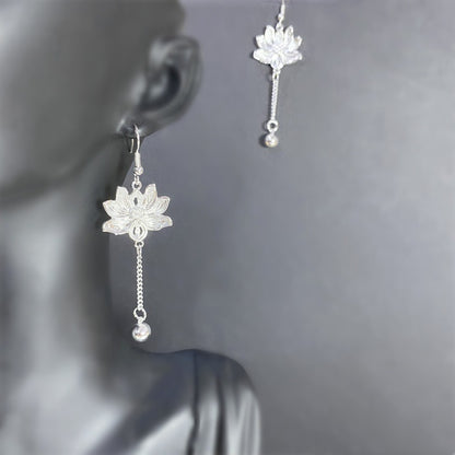 Sier Chinese Accessories For Minority Scenic Spots In Southwest Earrings