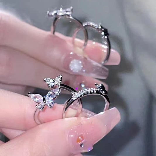 Fairy Butterfly Opening Affordable Luxury Fashion Rings