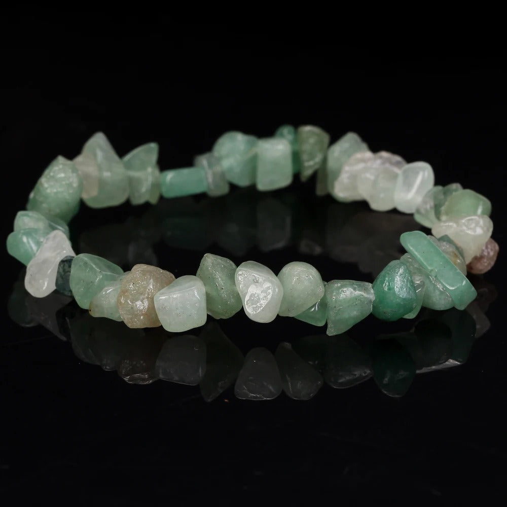 Natural Gravel Amethyst Elastic String Stretchable Bracelets